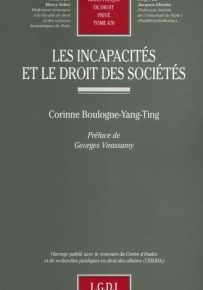 Les incapacites et le droit des scocietes